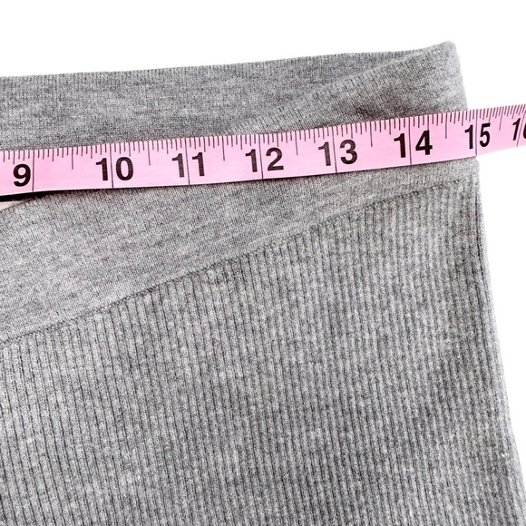 NWT Adyson Parker ribbed knit gray pants loungewear pull on medium - Picture 10 of 13